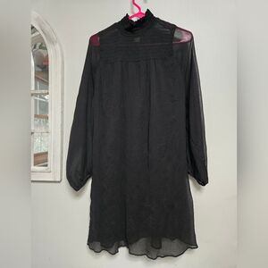 Long Sleeved Black Dress